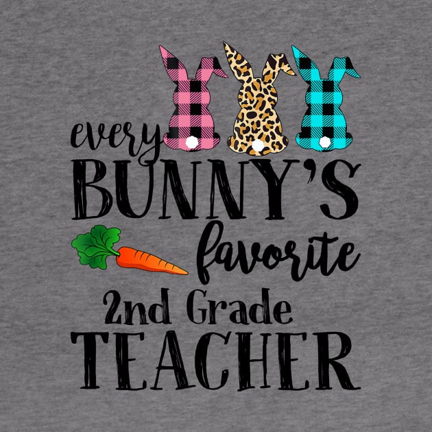 Every Bunny's Favorite 2nd Grade Teacher Leopard Buffalo Bunny Easter Day by Magazine